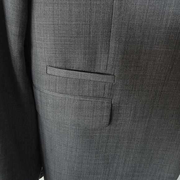 Express Photographer Fitted Suit Mens 42R Jacket 36W x 29.5L Flat Front Pants - Picture 5 of 16